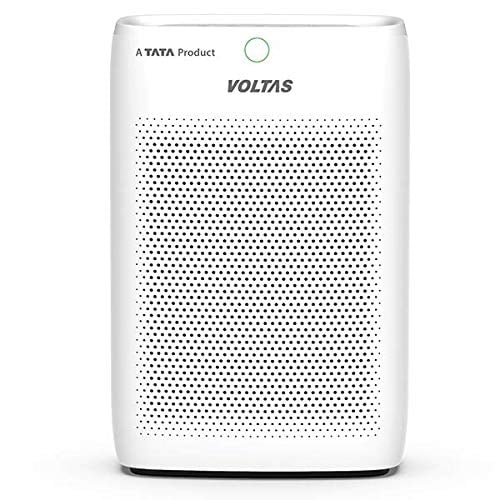 Voltas VAP26TWV Air Purifier with 6 Stage Filteration, White, Normal (Prefilter, Activated Carbon Filter, Anti-Bacterial Filter, H-13 HEPA Filter, UVC LED, Ionizer)