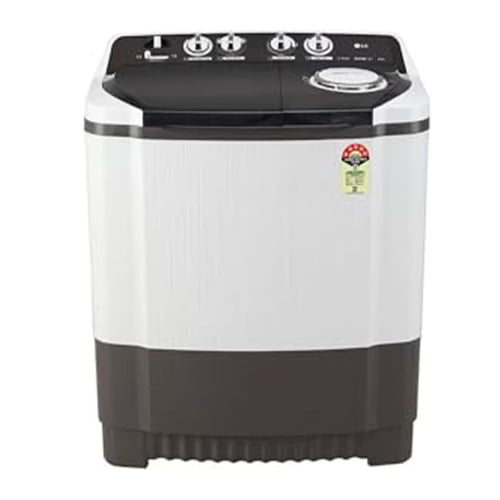 LG 8 kg Semi Automatic Top Load Washing Machine Grey, White  (P8015SGAZ)